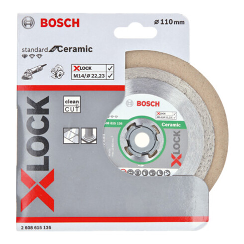 Lame de scie diamantée Bosch X-LOCK Standard pour la céramique
