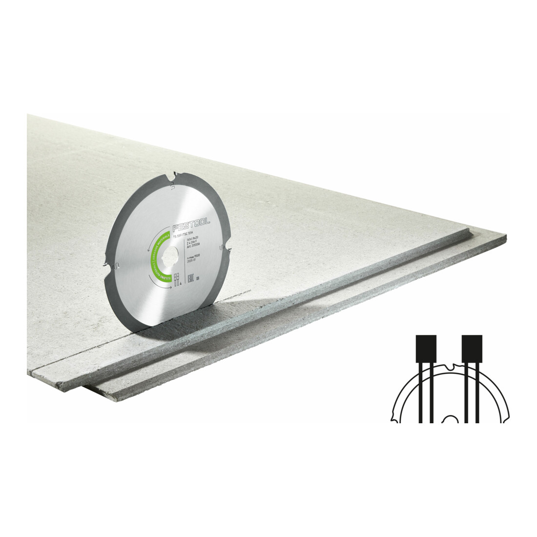 Lame de scie diamant DIA 160x1,8x20 F4 Abrasive Materials Festool