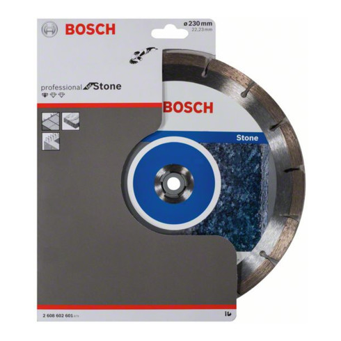 Lame de scie diamantée Bosch Standard pour la pierre 230 x 22,23 x 2,3 x 10 mm