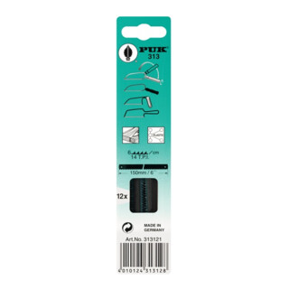 Lame de scie L. de lame 150 mm l. de lame 6 mm grossier p. le bois 12 un. / cart