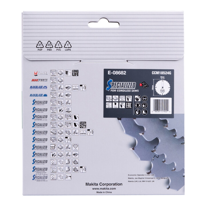 Lame de scie Makita EFFICUT 185x30x24Z