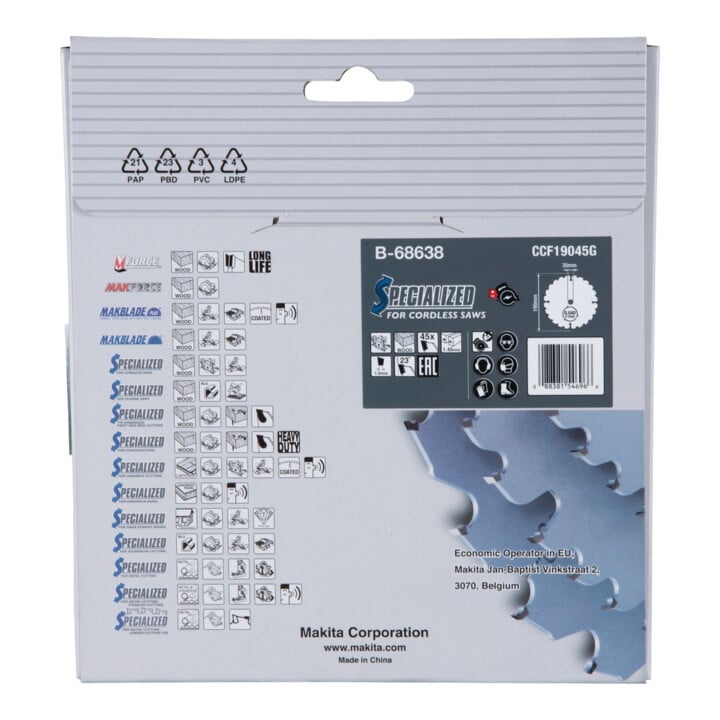 Lame de scie Makita EFFICUT 190x30x45Z