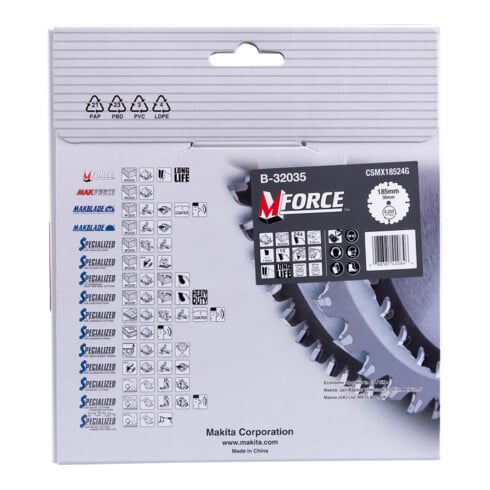 Lame de scie Makita M-FORCE 185x30x24Z