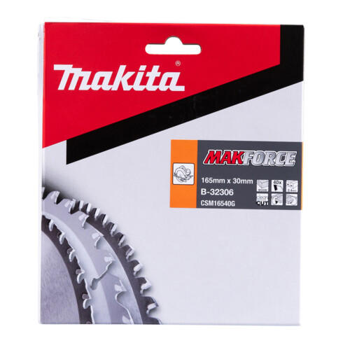 Lame de scie Makita MAKFORCE 165x30x40Z