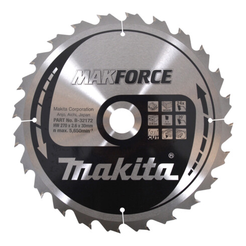 Lame de scie Makita MAKFORCE 270x30x24Z