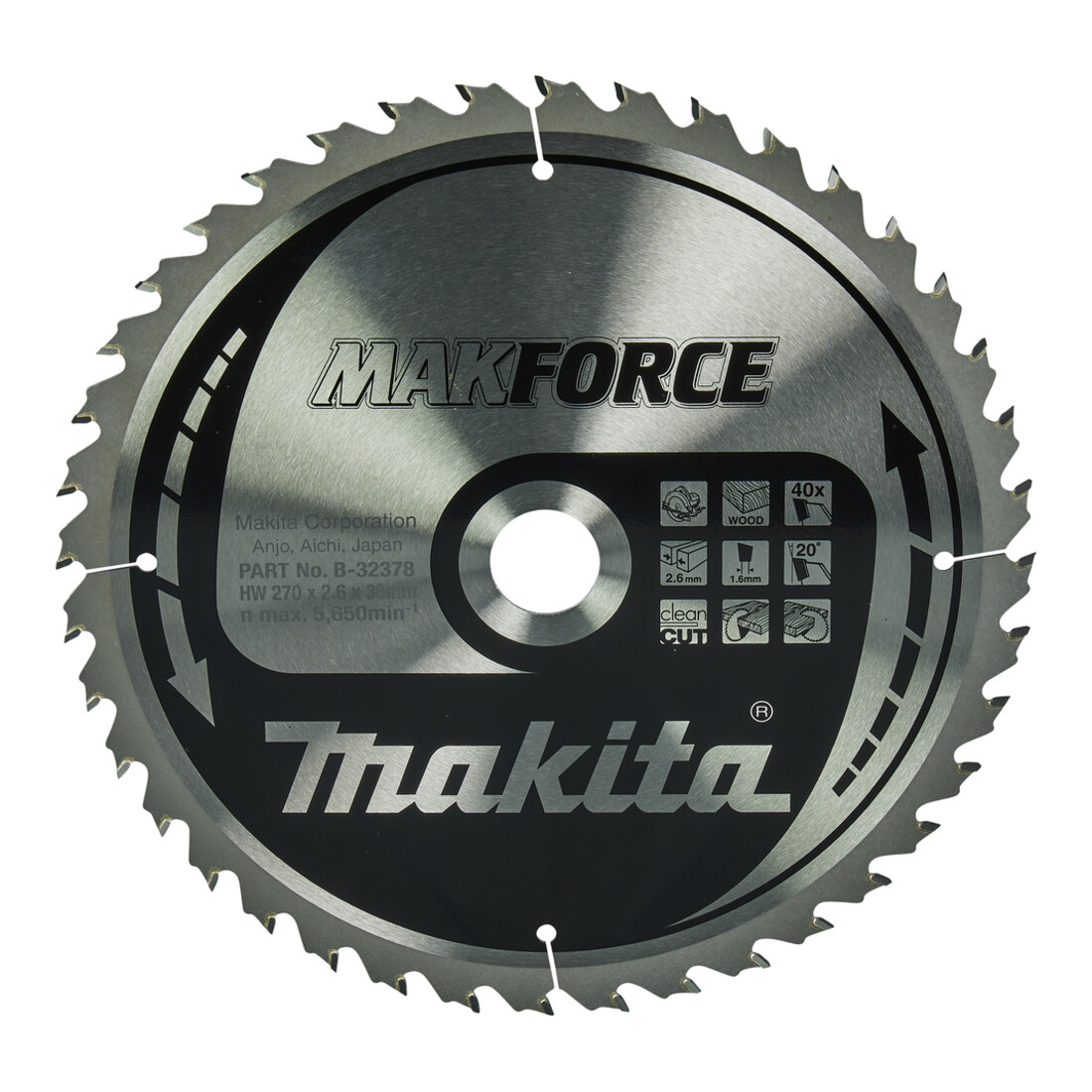 Lame de scie Makita MAKFORCE 270x30x40Z