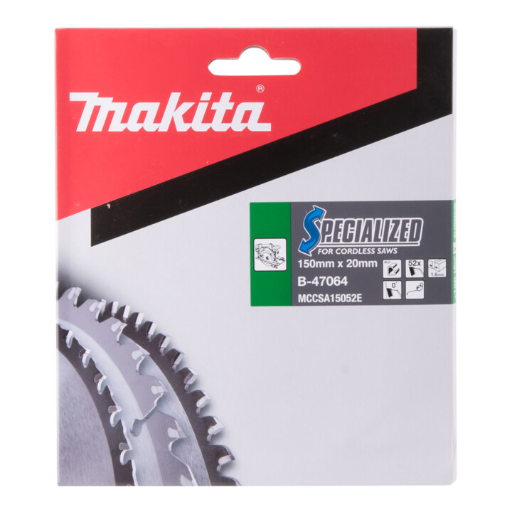 Lame de scie Makita pour aluminium 150x20x52Z B-47064