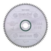 Lame de scie Metabo "multi cut - professional", 315x2,8/2,0x30, Z96 FZ/TZ, 5°neg.