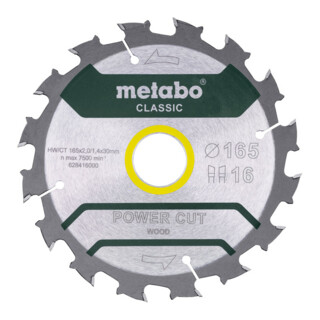 Lame de scie Metabo "power cut wood - classic" WZ 5° /B