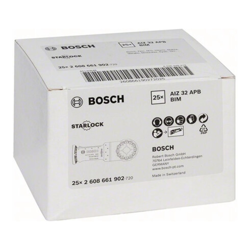 Lame de scie plongeante Bosch AIZ 28 EB Bois et métal, BIM, 50 x 28 mm