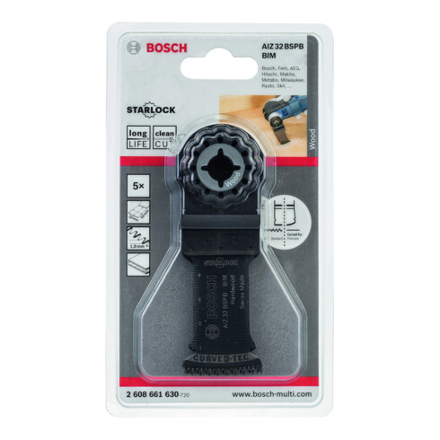 Lame de scie plongeante Bosch AIZ 32 BB Bois dur, BIM, 40 x 32 mm