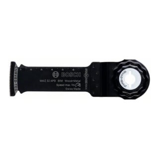 Lame de scie plongeante Bosch BIM MAIZ 32 APB, bois et métal, 80 x 32 mm