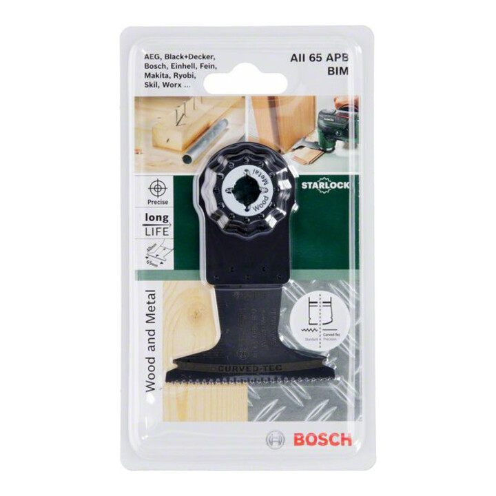 Lame de scie plongeante Bosch BIM PAII 65 APB Bois et métal, 65 x 50 mm, bricolage