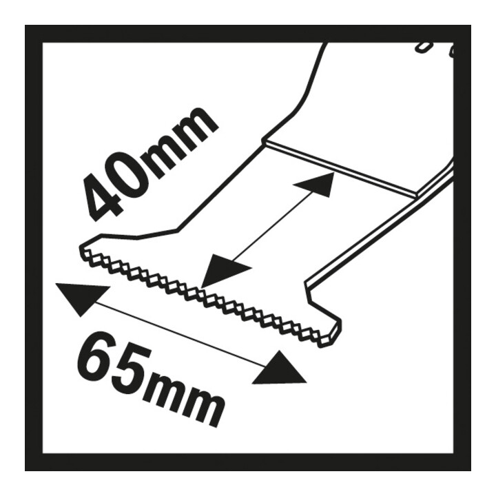 Lame de scie plongeante Bosch HCS AII 65 APC Bois, 40 x 65 mm