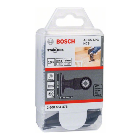 Lame de scie plongeante Bosch HCS AII 65 APC Bois, 40 x 65 mm