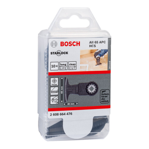 Lame de scie plongeante Bosch HCS AII 65 APC Bois, 40 x 65 mm