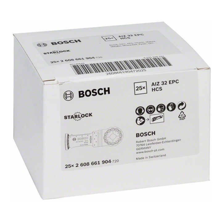 Lame de scie plongeante Bosch HCS AIZ 32 EPC Bois 50 x 32 mm