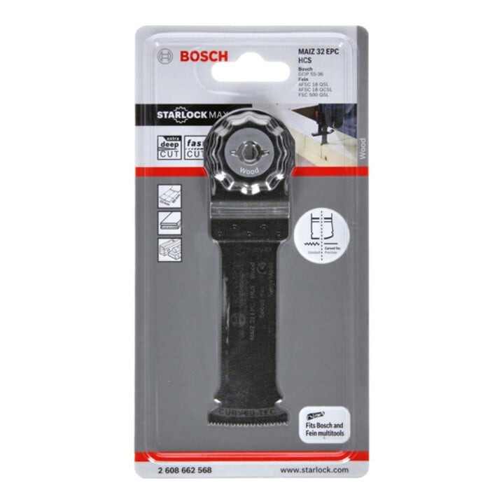Lame de scie plongeante Bosch HCS MAIZ 32 EPC Bois, 80 x 32 mm