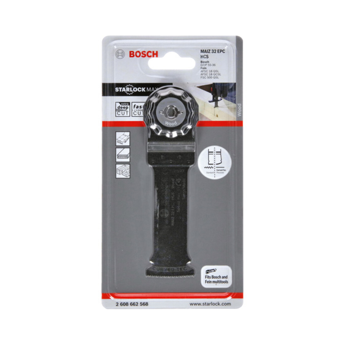 Lame de scie plongeante Bosch HCS MAIZ 32 EPC Bois, 80 x 32 mm