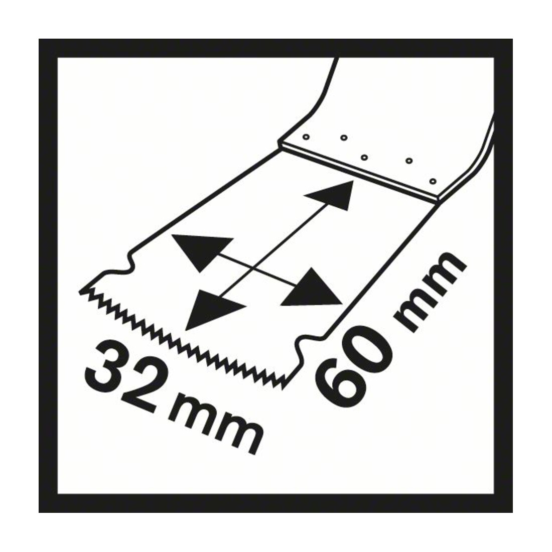 Lame de scie plongeante Bosch HCS PAIZ 32 EPC Bois, 60 x 32 mm, bricolage