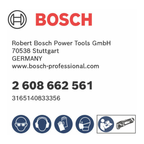 Lame de scie plongeante Bosch HCS PAIZ 32 EPC Bois, 60 x 32 mm, bricolage