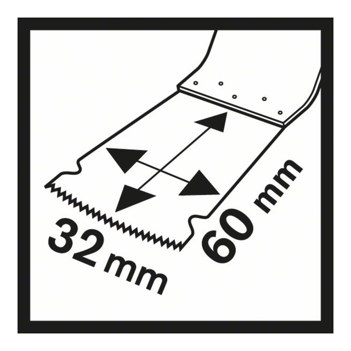 Lame de scie plongeante Bosch HCS PAIZ 32 EPC Bois, 60 x 32 mm, bricolage