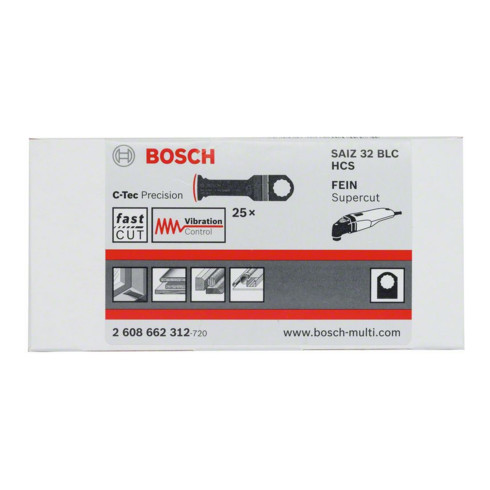 Lame de scie plongeante Bosch HCS SAIZ 32 BLC Bois 70 x 32 mm