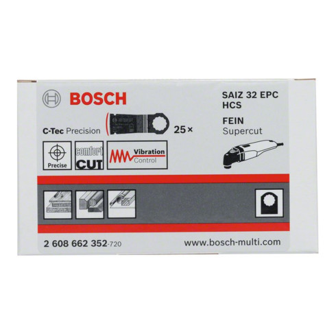 Lame de scie plongeante Bosch HCS SAIZ 32 EPC Bois 40 x 32 mm