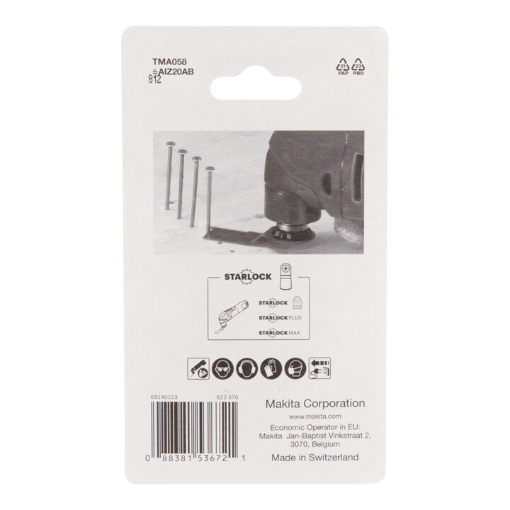 Lame de scie plongeante Makita 20mm TMA058 5-pièces