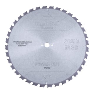 Lame de scie « power cut wood - classic », 500x3,8/2,8x30 Z36 TZ 15° (628649000)