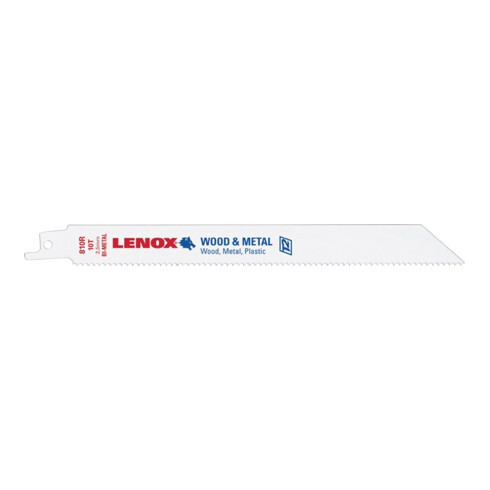Lame de scie sabre 810R L. 203 mm 5 un. / carte LENOX