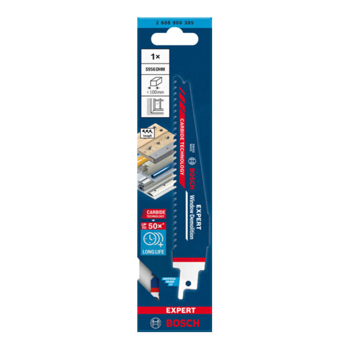 Lame de scie sabre Bosch EXPERT démolition de fenêtres S 956 DHM