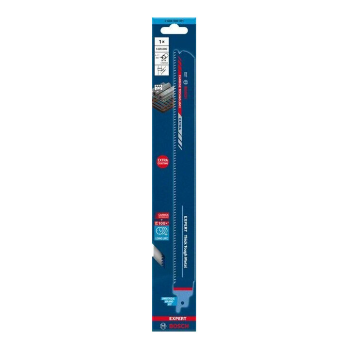 Lame de scie sabre Bosch EXPERT métal dur et épais S 1255 CHC