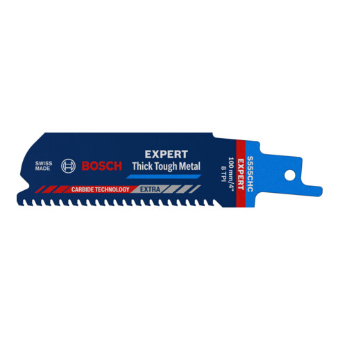 Lame de scie sabre Bosch EXPERT métal dur et épais S 555 CHC