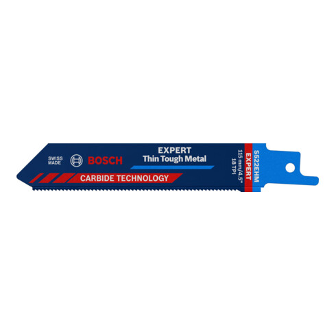 Lame de scie sabre Bosch EXPERT métal dur et mince S 522 EHM