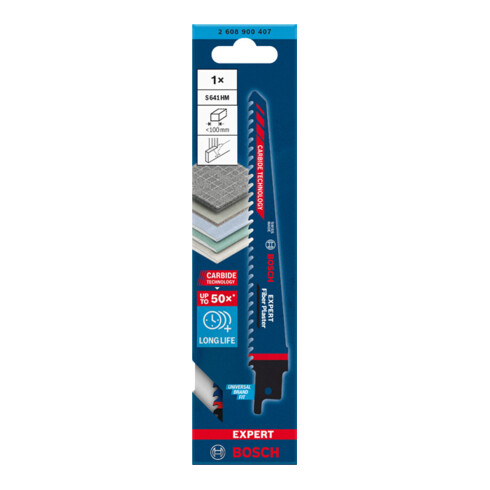 Lame de scie sabre Bosch EXPERT plâtre de fibres S 641 HM