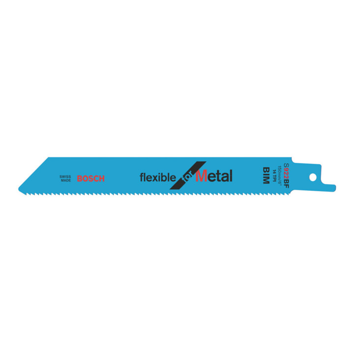 Set Bosch Lames de scie sabre S 1122 BF, métal, pack de 100 + Lames de scie sabre S 922 BF, métal, pack de 100