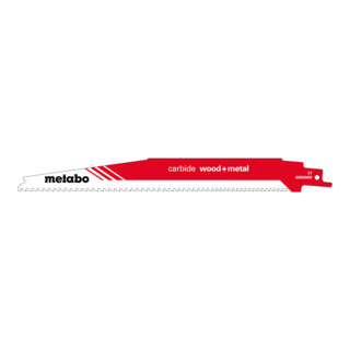 Metabo Lame de scie sabre "carbide wood + metal