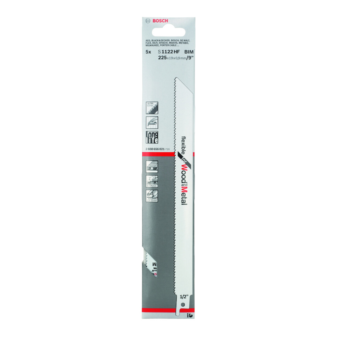 Lame de scie sabre S 1122 HF Flexible for Wood and Metal