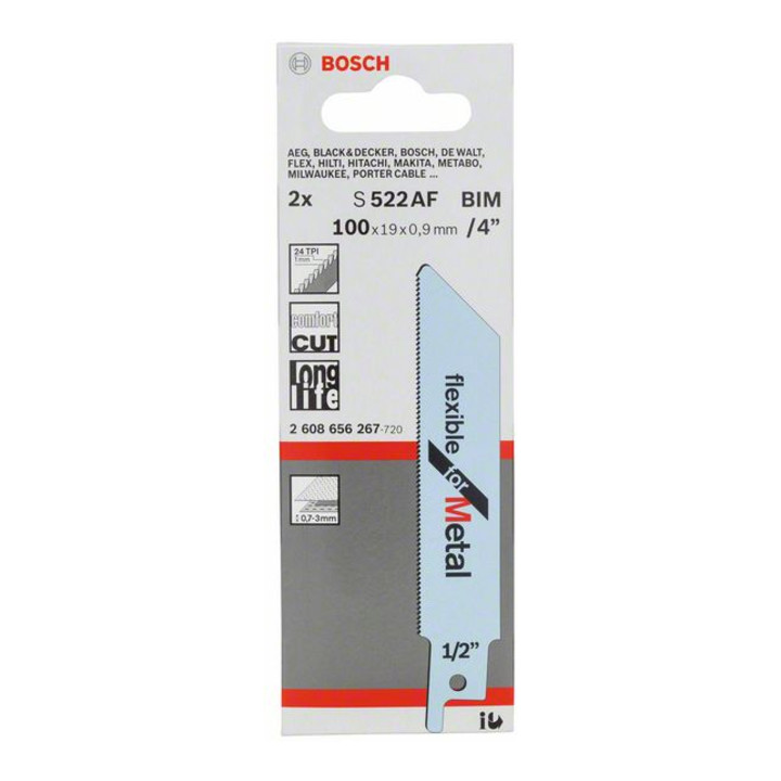 Lame de scie sabre S 522 AF Flexible for Metal