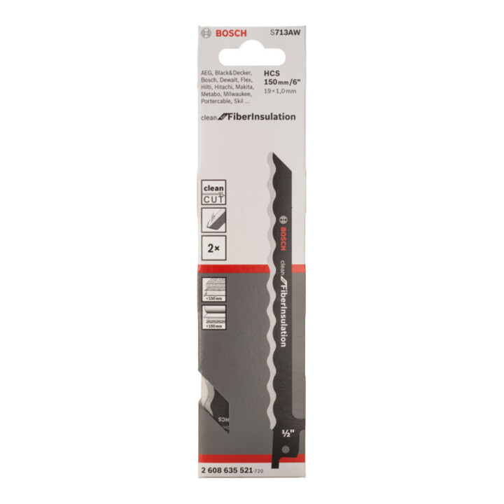 Lame de scie sabre S 713 AW Clean for Fibre Insulation