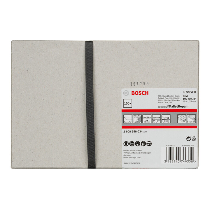 Lame de scie sabre S 725 VFR Special for Pallet Repair