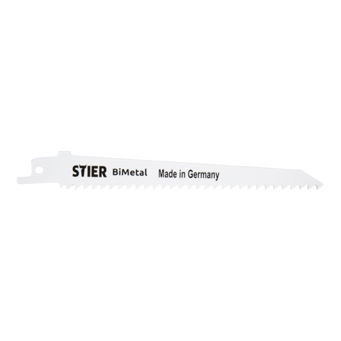 Lame de scie sabre STIER S 130/4,2 mm en bimétal (bois, rénovation, MDF)