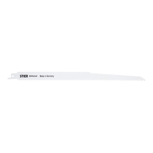 Lame de scie sabre STIER ST4015 (bois avec résidus de clous, panneaux agglomérés, GFK/Epoxy)