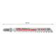 Lame de scie sauteuse Bosch EXPERT bois dur T 144 DHM 3 pcs.-4