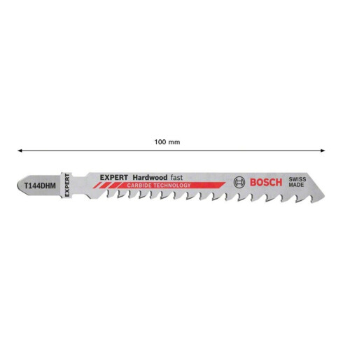 Lame de scie sauteuse Bosch EXPERT bois dur T 144 DHM 3 pcs.
