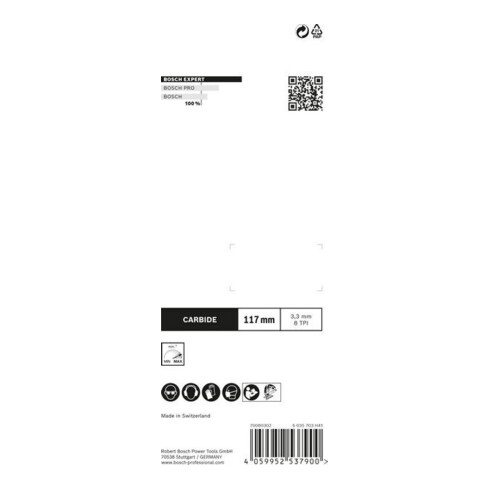 Lame de scie sauteuse Bosch EXPERT composites en plastique T 301 CHM 3 pcs.