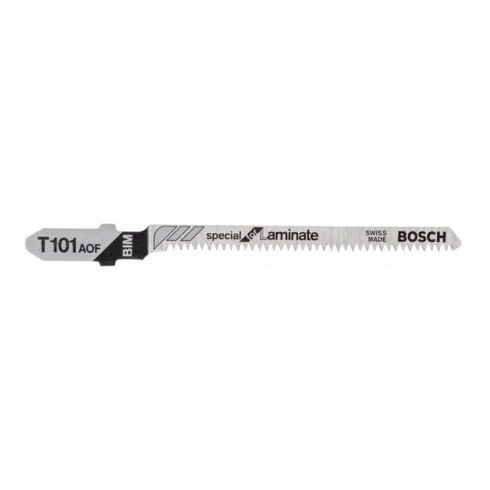 Lame de scie sauteuse Bosch T 101 AOF, spéciale pour stratifié