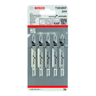 Lame de scie sauteuse Bosch T 101 BIF Special pour stratifié