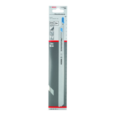 Lame de scie sauteuse Bosch T 1018 AFP, Precision for Metal-Sandwich